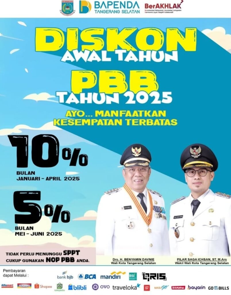 TintaOtentik.co - Diskon PBB Tangsel 2025