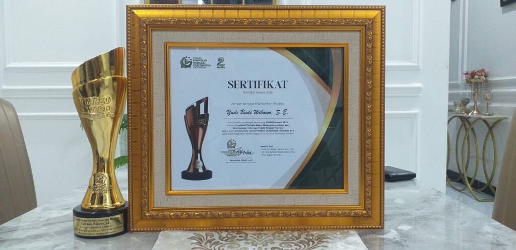 Sabet Penghargaan Terbaik Informasi Publik, Waka DPRD Banten Yudi: Keterbukaan Bentuk Pondasi Demokrasi Sehat