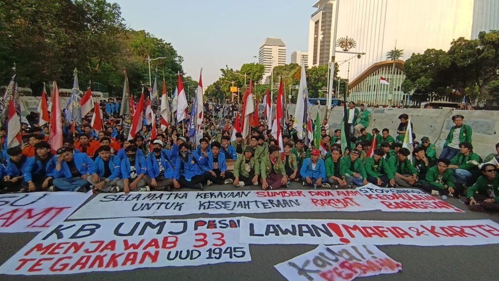 Mahasiswa Demo ke Istana Negara, Tegakkan Kedaulatan Ekonomi Berlandaskan Pasal 33