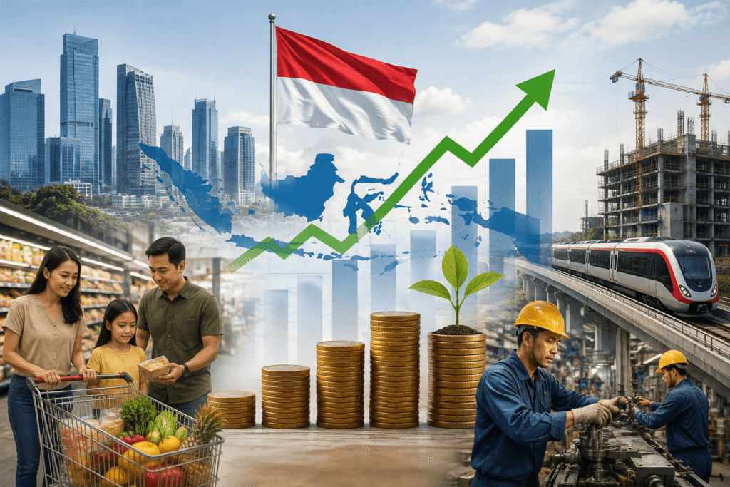 Ekonomi Indonesia Tumbuh 5,29 Persen di Kuartal II-2026, Angka Kemiskinan Menyusut
