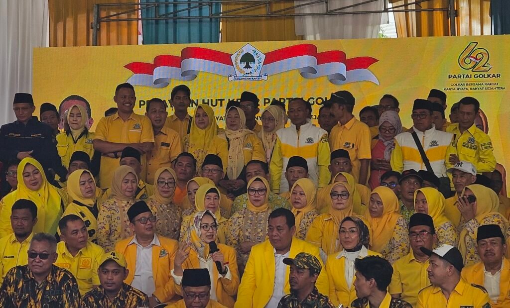 HUT Golkar ke-62: Airin Minta Fraksi Sering Kasih Masukan ke Pemkot Tangsel