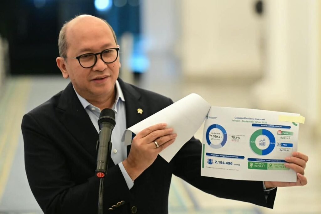 Investasi ke Indonesia Tembus Rp270,2 Triliun, Hong Kong dan China Salip Dominasi Singapura